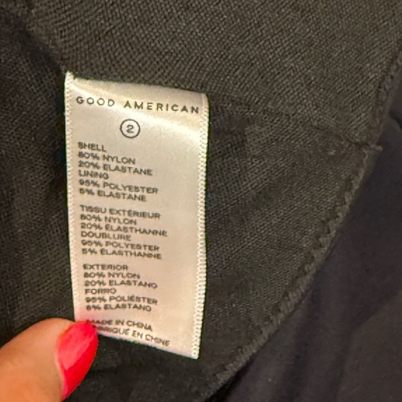 Good American Black Bandeau swim top size 2 - Picture 5 of 7